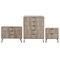 Manhattan Comfort 3-Piece DUMBO 5-Drawer Tall Dresser, 3-Drawer Standard Dresser and Nightstand 2.0 in Rustic Grey 3-DB09-GY - alternate 5